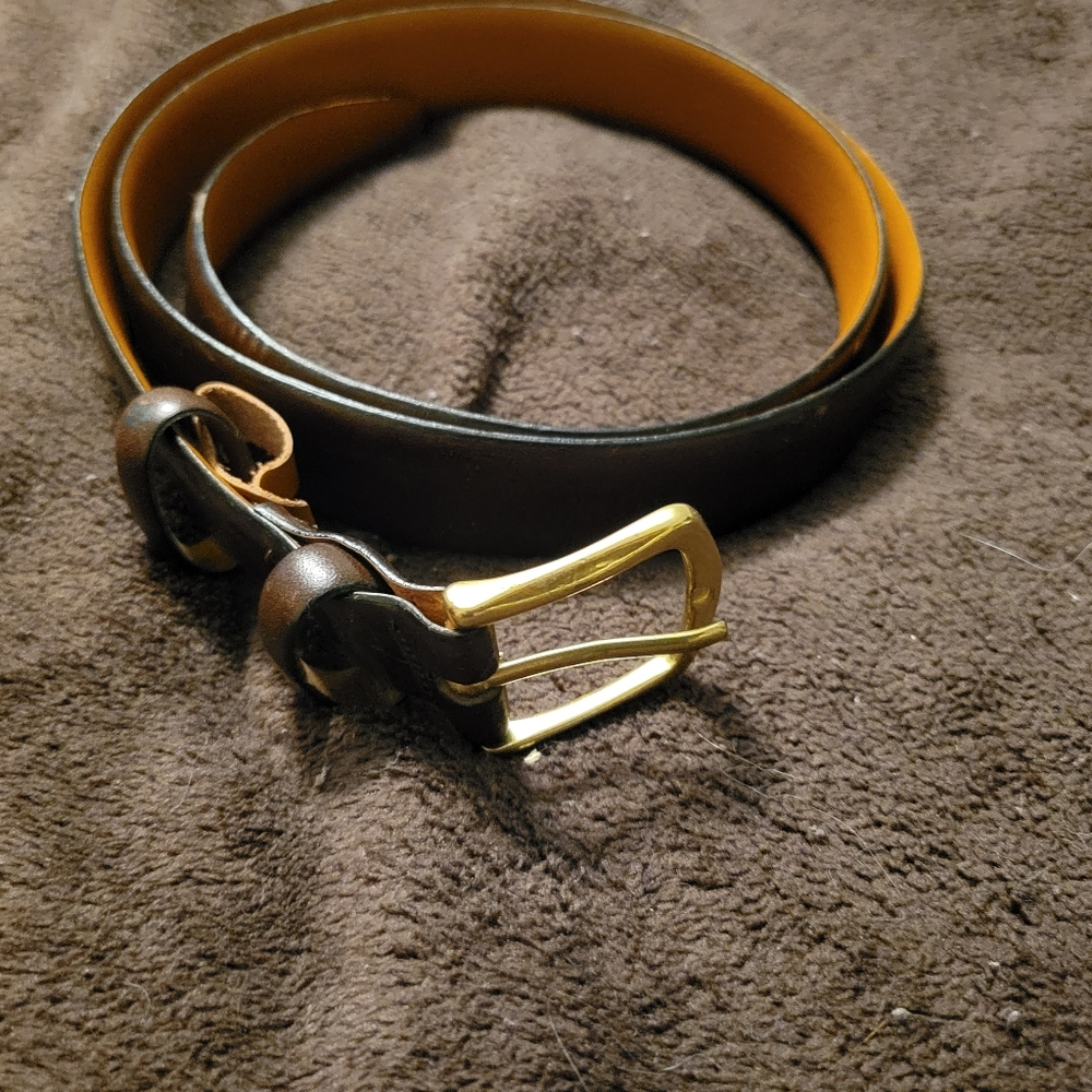 Mens leather belt